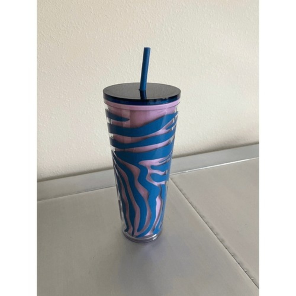 Starbucks Cold Cup‎ Tumbler zebra new!